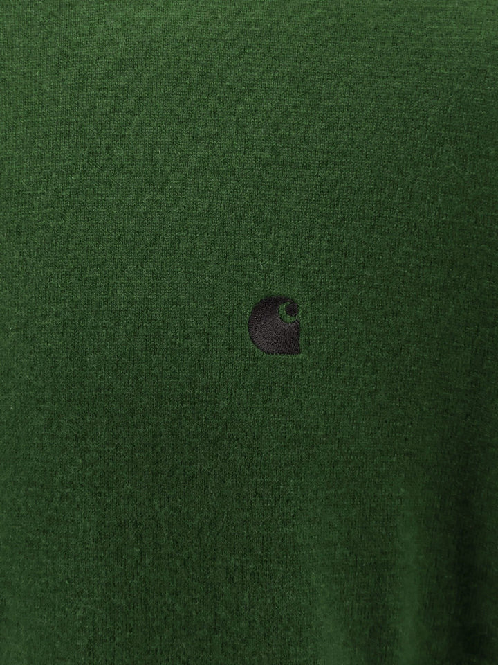Carhartt Wip - Wool Sweater With Logo Embroidery - Home->Man->Clothing->Knitwear