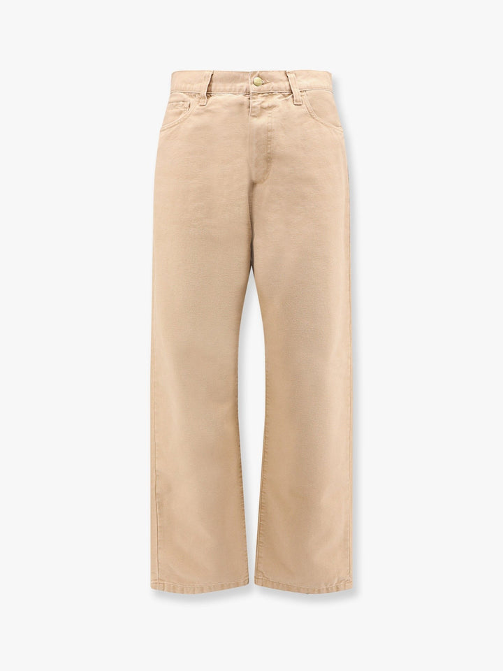 Carhartt Wip - Organic Cotton Trouser With Back Logo Patch - Home->Man->Clothing->Trousers