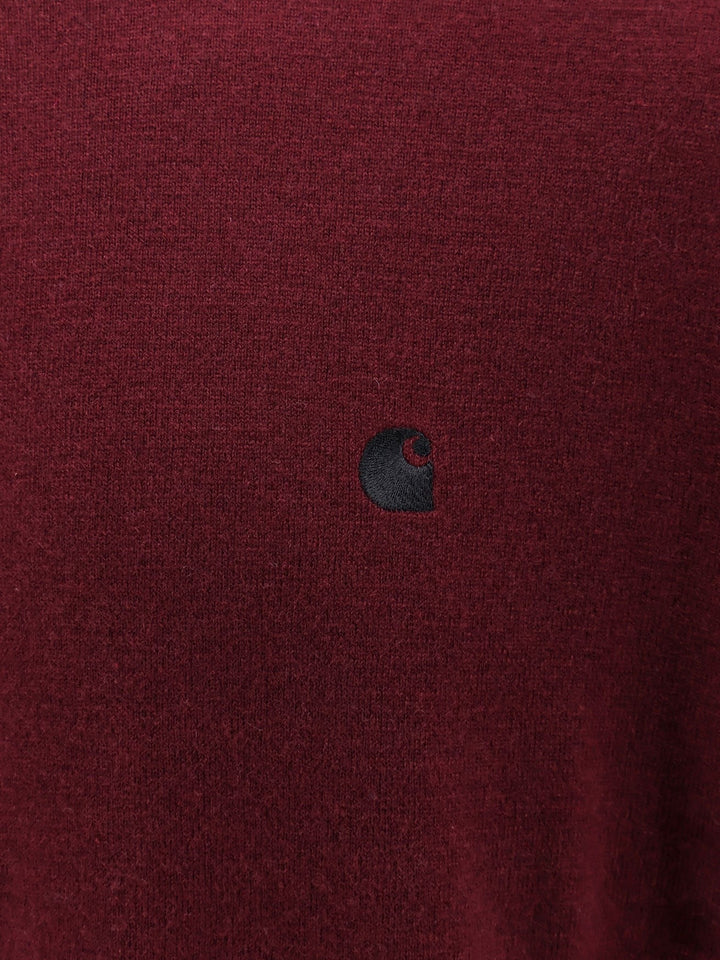 Carhartt Wip - Wool Sweater With Logo Embroidery - Home->Man->Clothing->Knitwear