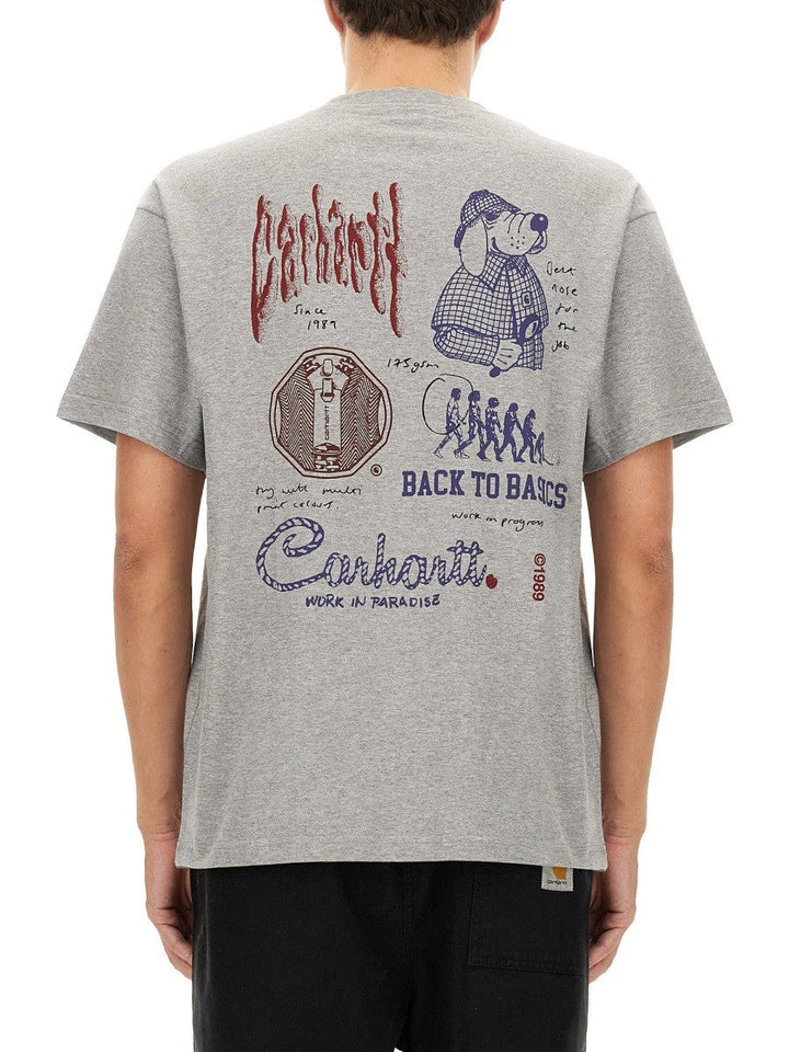 Carhartt Wip - T Shirt With Logo - Home->Man->Clothing->T-Shirts