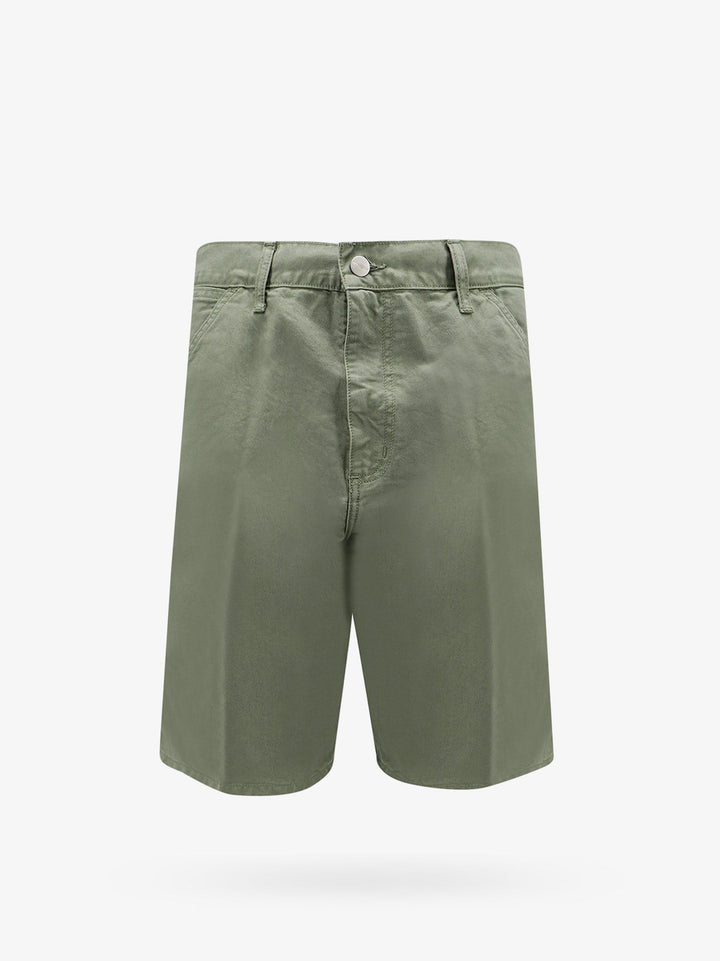 Carhartt Wip - Single Knee Cotton Bermuda Shorts With Logo Patch - Home->Man->Clothing->Shorts