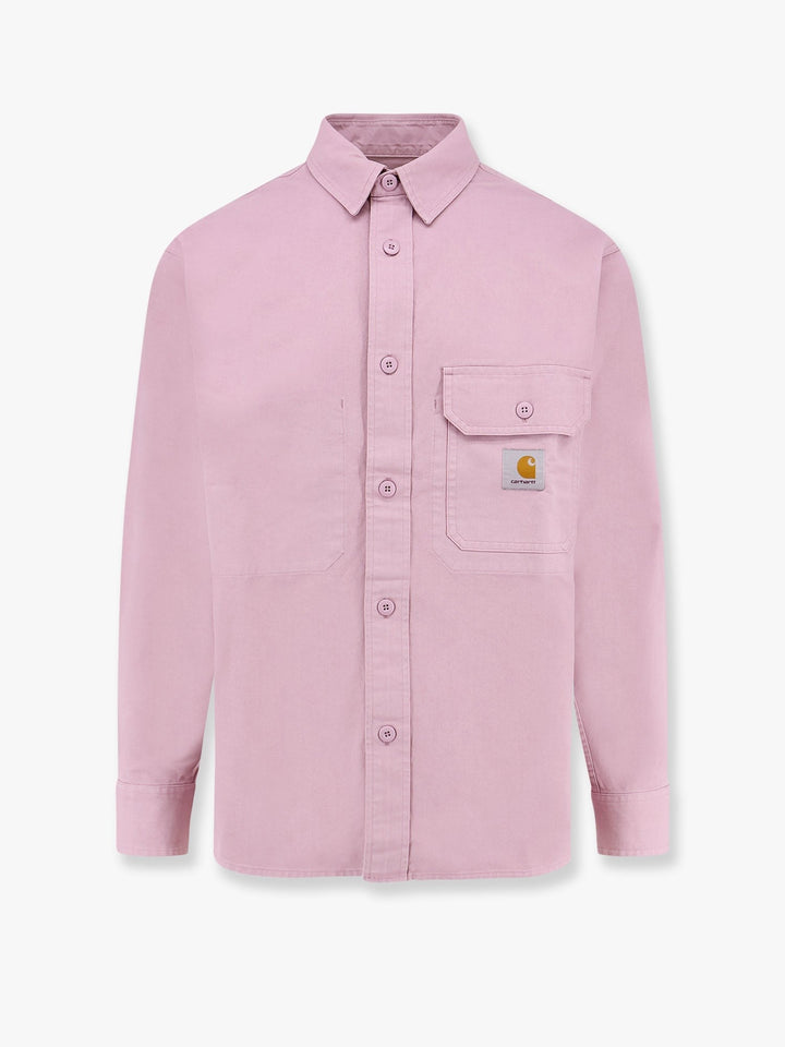 Carhartt Wip - Cotton Shirt With Logo Patch - Home->Man->Clothing->Shirts