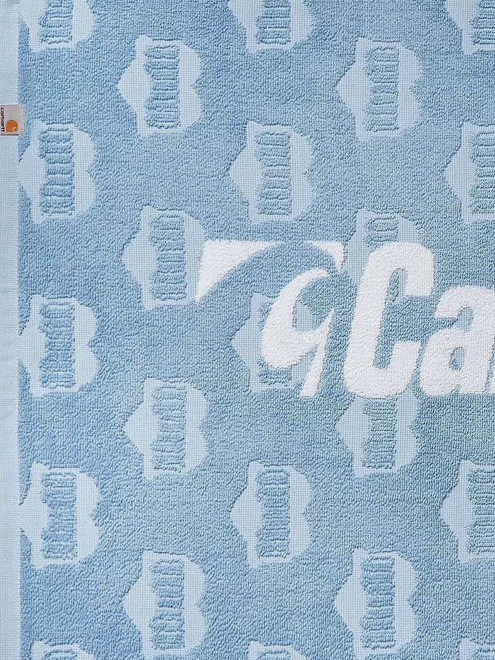 Carhartt Wip - Heart Train Cotton Beach Towel With Jacquard Motif - Home->Man->Accessories->Lifestyle->Homeware