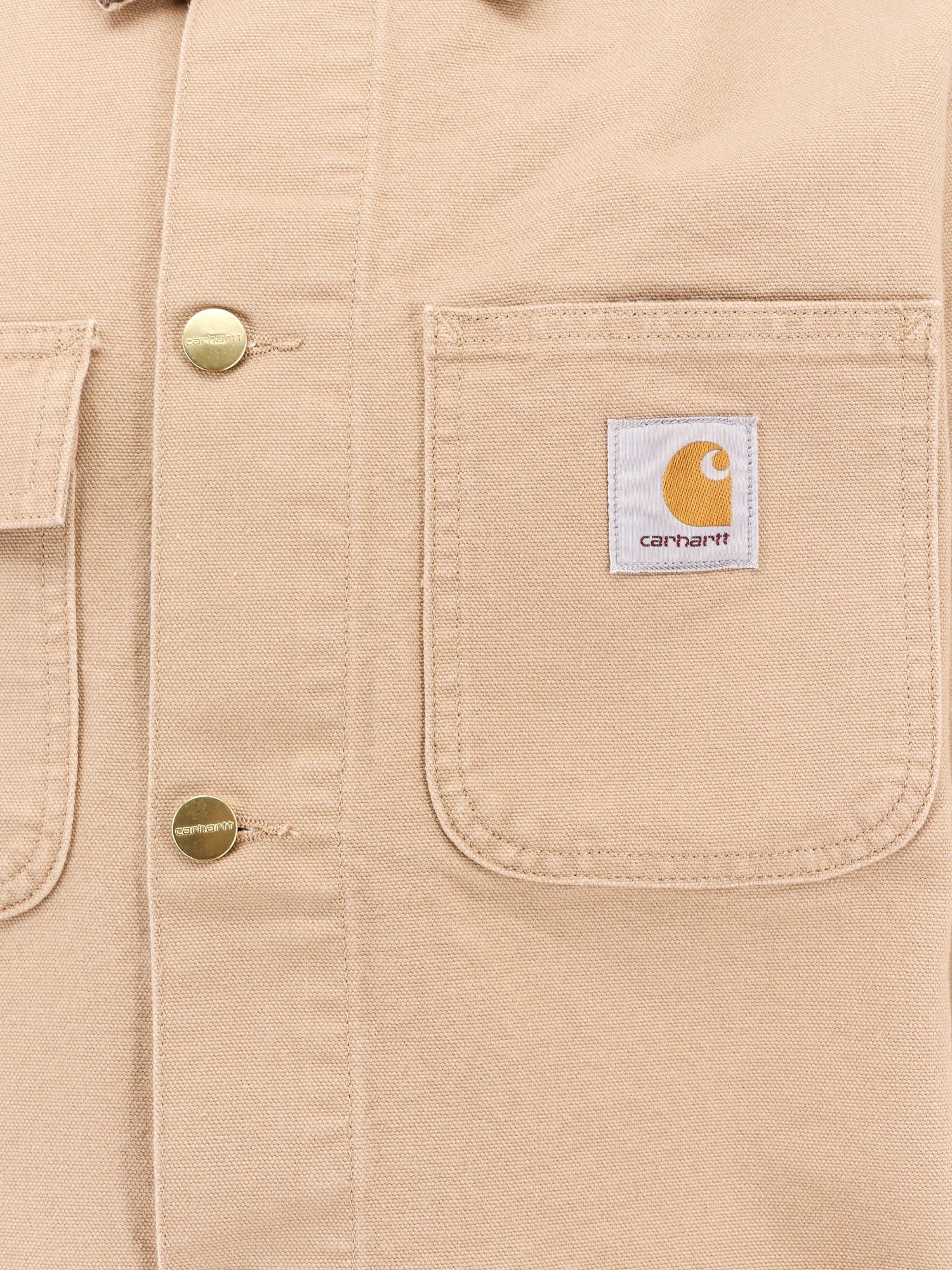 Carhartt Wip - Michigan Organic Cotton Jacket With Frontal Logo Patch - Home->Man->Clothing->Jackets