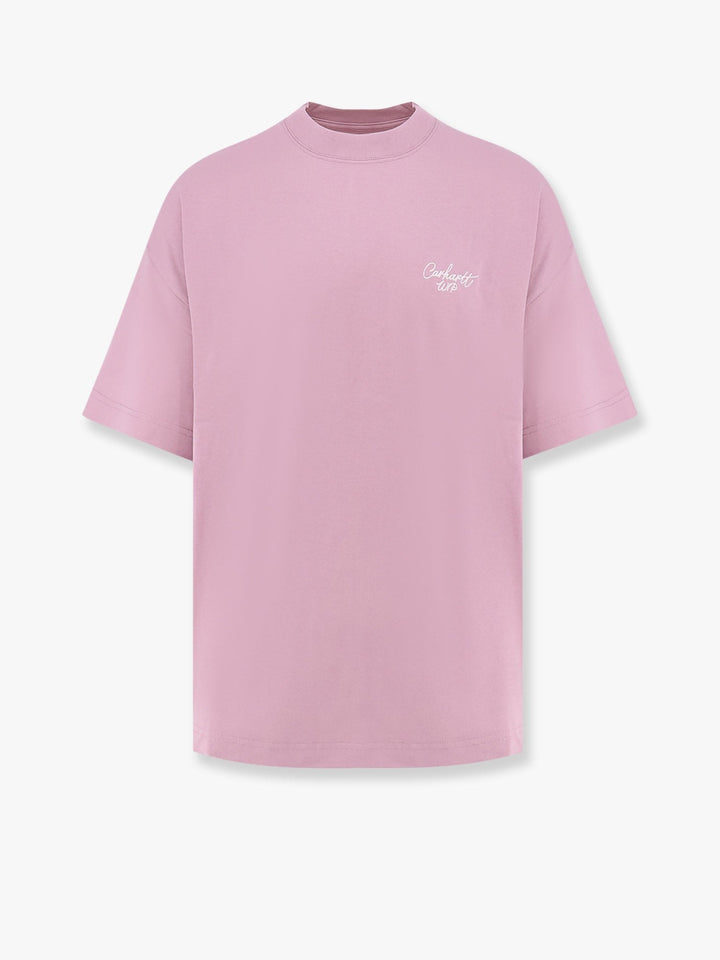 Carhartt Wip - Cotton T Shirt With Logo Embroidery - Home->Man->Clothing->T-Shirts and Top