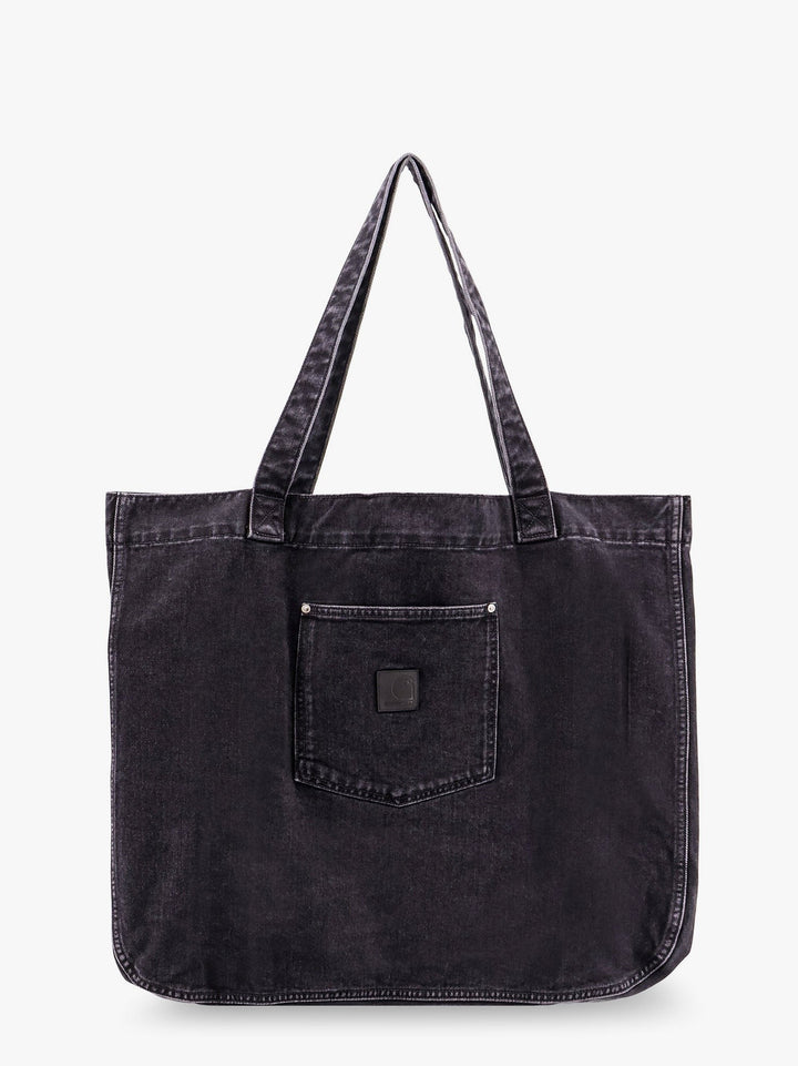 Carhartt Wip - Rivet Tote Black Denim Bag - Home->Man->Bags->Shoulder bags
