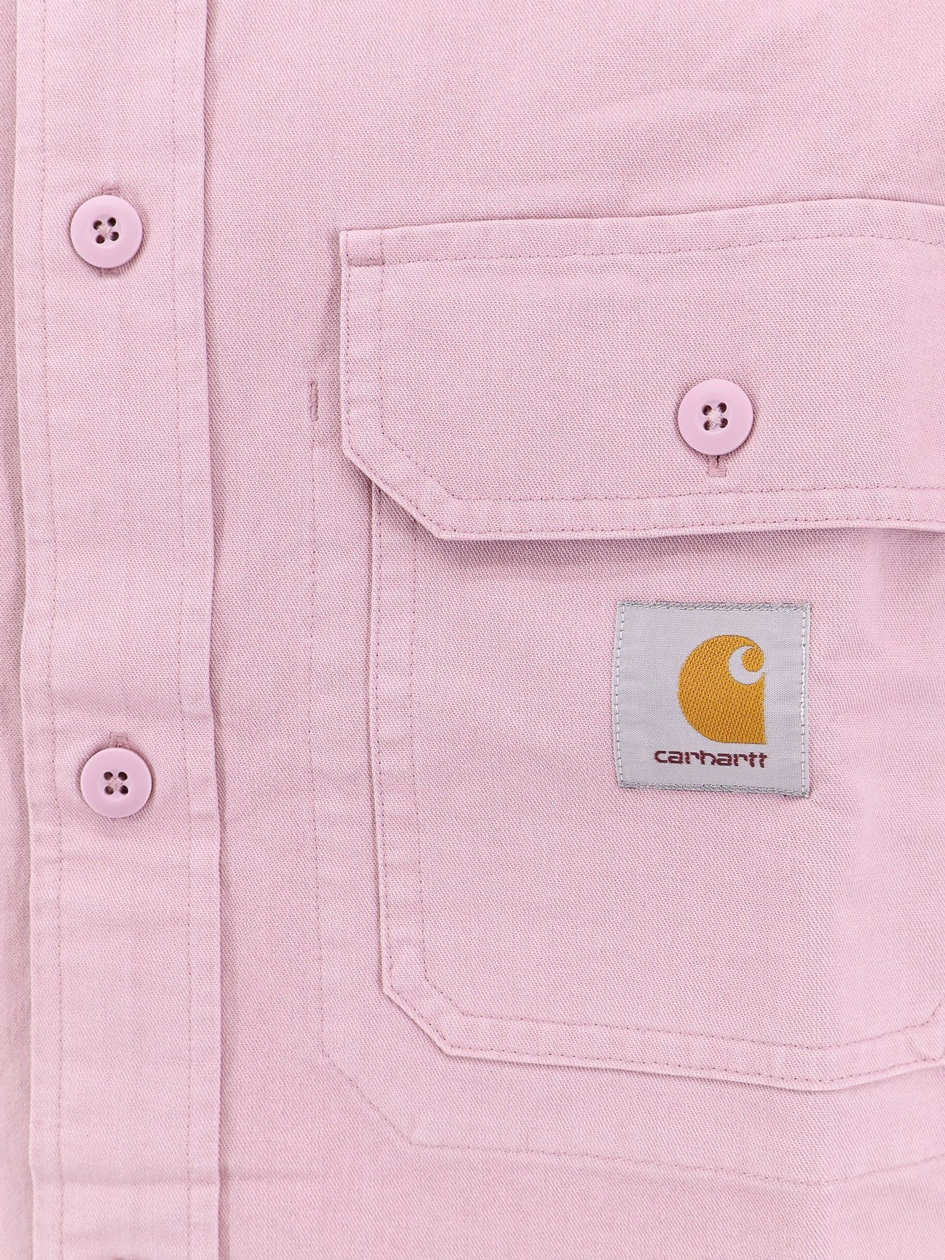 Carhartt Wip - Cotton Shirt With Logo Patch - Home->Man->Clothing->Shirts