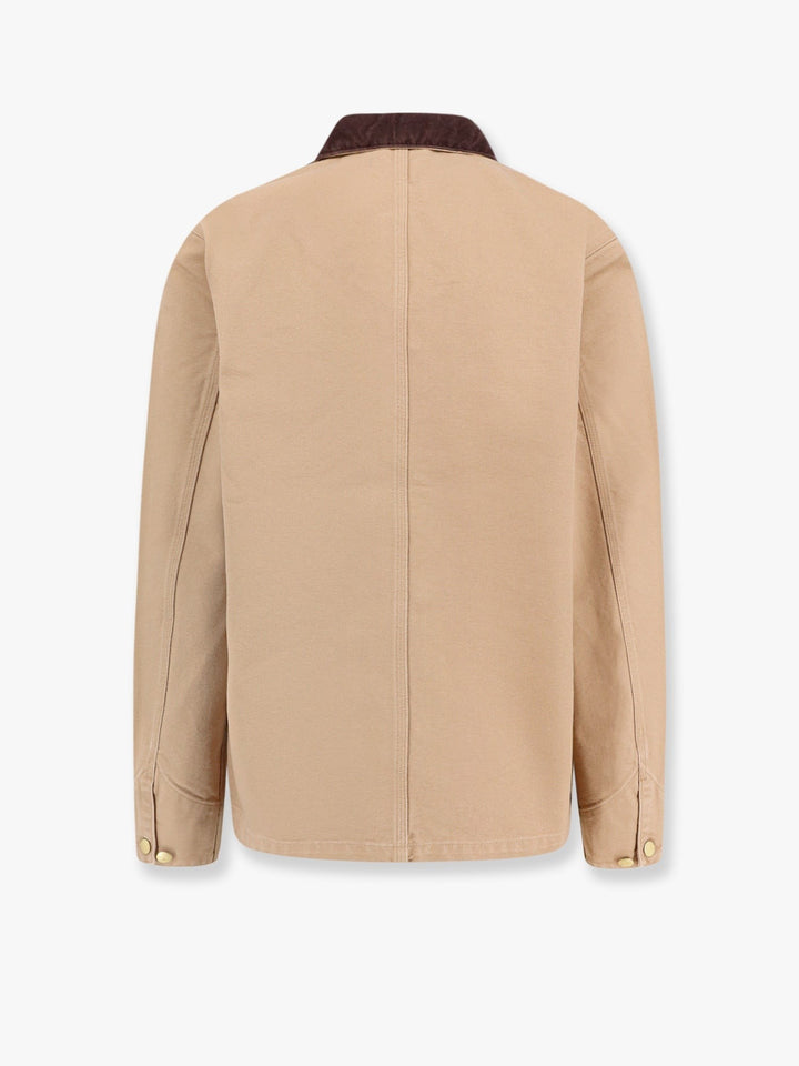 Carhartt Wip - Michigan Organic Cotton Jacket With Frontal Logo Patch - Home->Man->Clothing->Jackets