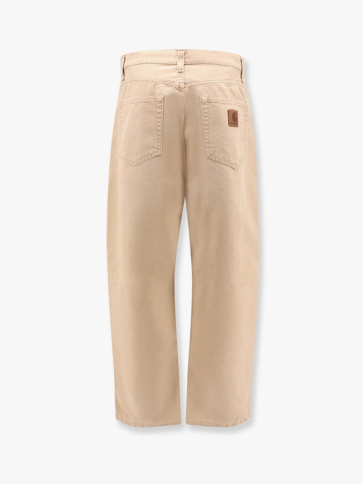 Carhartt Wip - Organic Cotton Trouser With Back Logo Patch - Home->Man->Clothing->Trousers