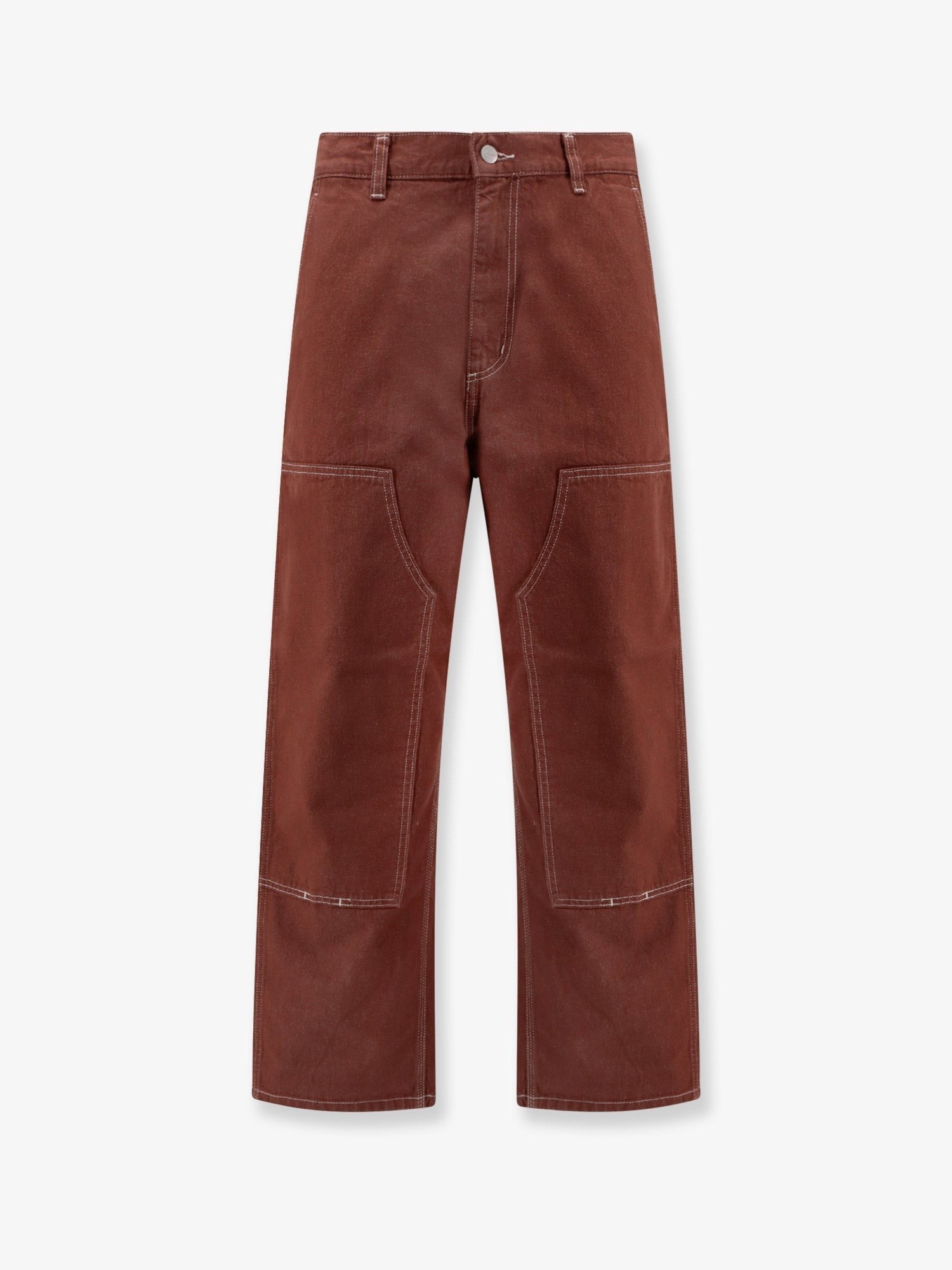 Carhartt Wip - Cotton Trouser With Stitched Profile - Home->Man->Clothing->Trousers