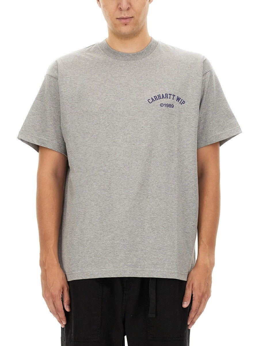 Carhartt Wip - T Shirt With Logo - Home->Man->Clothing->T-Shirts