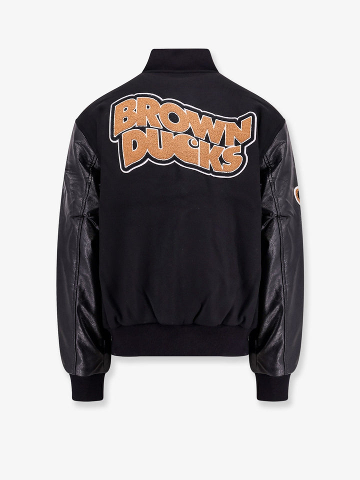 Carhartt Wip - Wool Blend Jacket With Alternative Material To Leather Sleeves - Home->Man->Clothing->Jackets