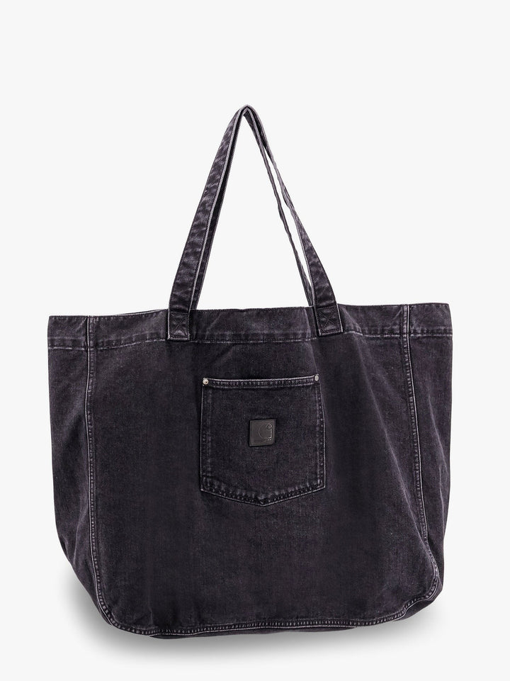 Carhartt Wip - Rivet Tote Black Denim Bag - Home->Man->Bags->Shoulder bags