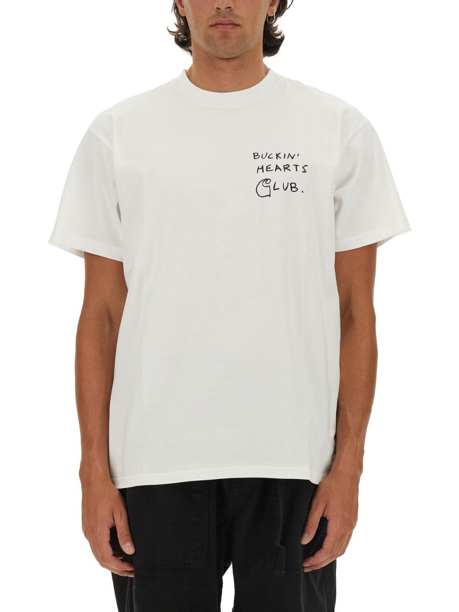 Carhartt Wip - T Shirt With Logo - Home->Man->Clothing->T-Shirts