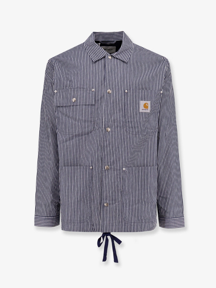 Carhartt Wip - Notus Coach Striped Cotton Jacket - Home->Man->Clothing->Coats->Giubbini