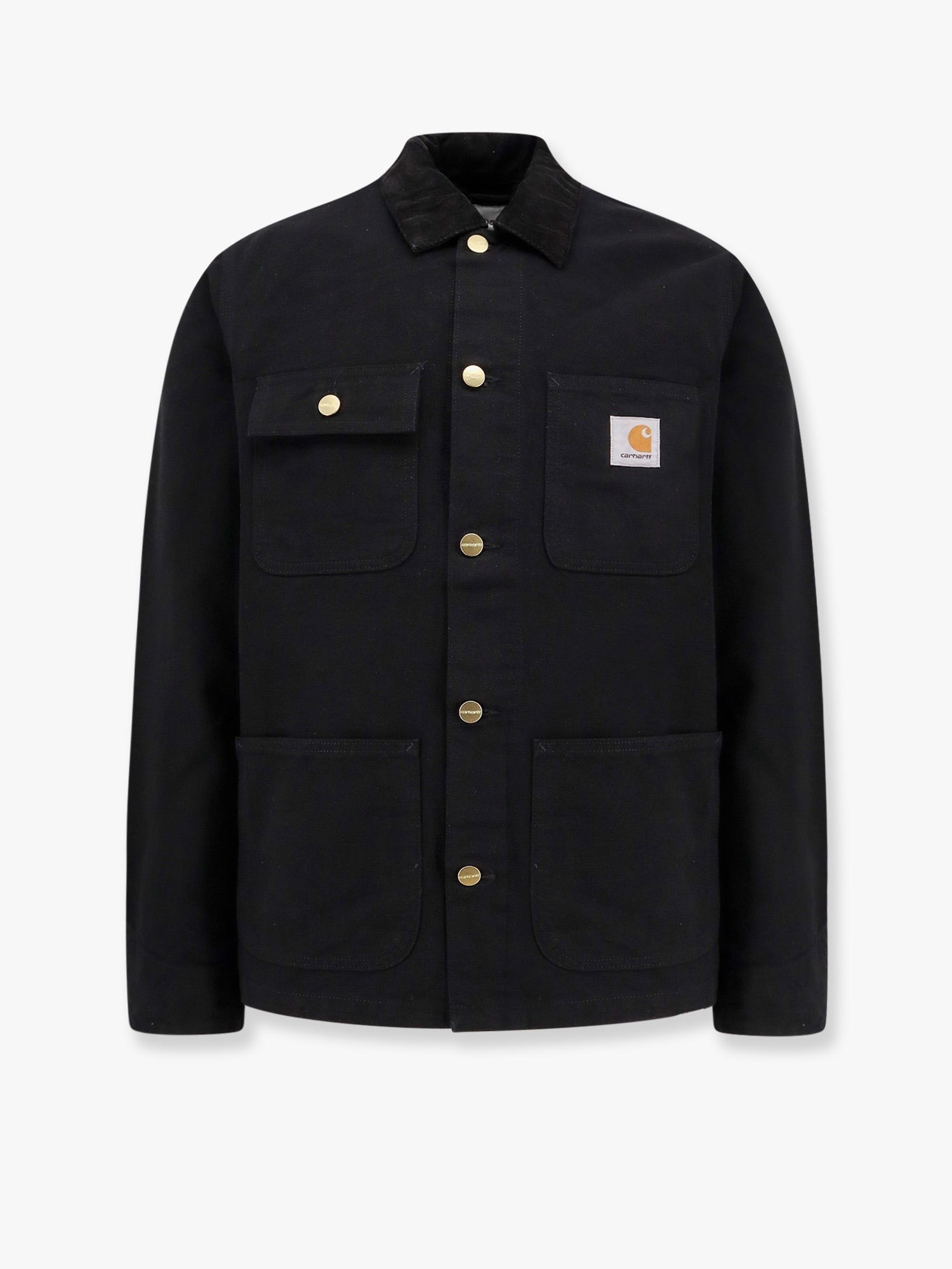 Carhartt Wip - Michigan Organic Cotton Jacket With Frontal Logo Patch - Home->Man->Clothing->Jackets