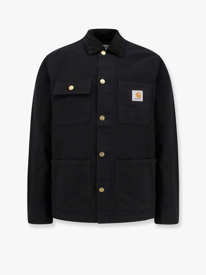 Carhartt Wip - Michigan Organic Cotton Jacket With Frontal Logo Patch - Home->Man->Clothing->Jackets