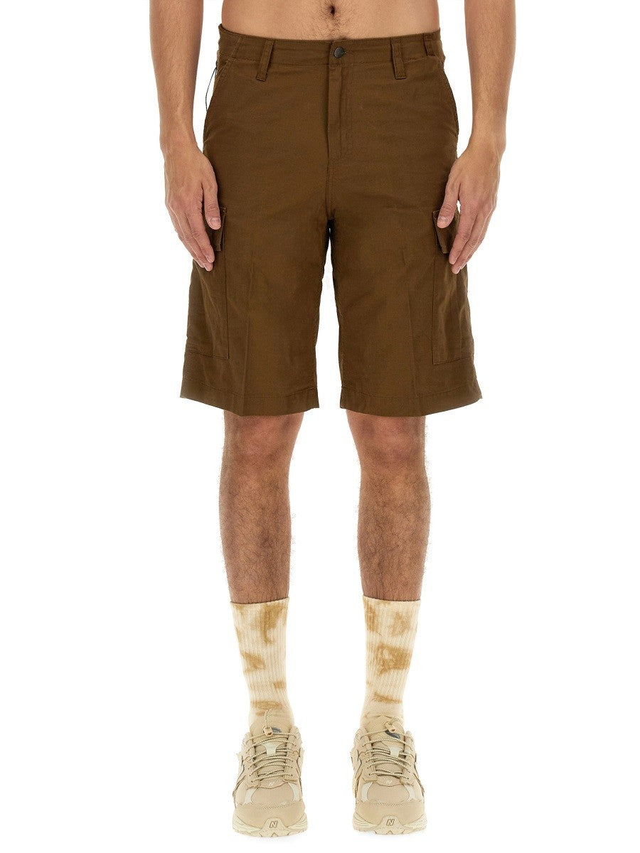 Carhartt Wip - Cotton Bermuda Shorts - Home->Man->Clothing->Shorts