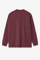 Carhartt Wip Men's American Script Organic Cotton Shirt Red, view 2
