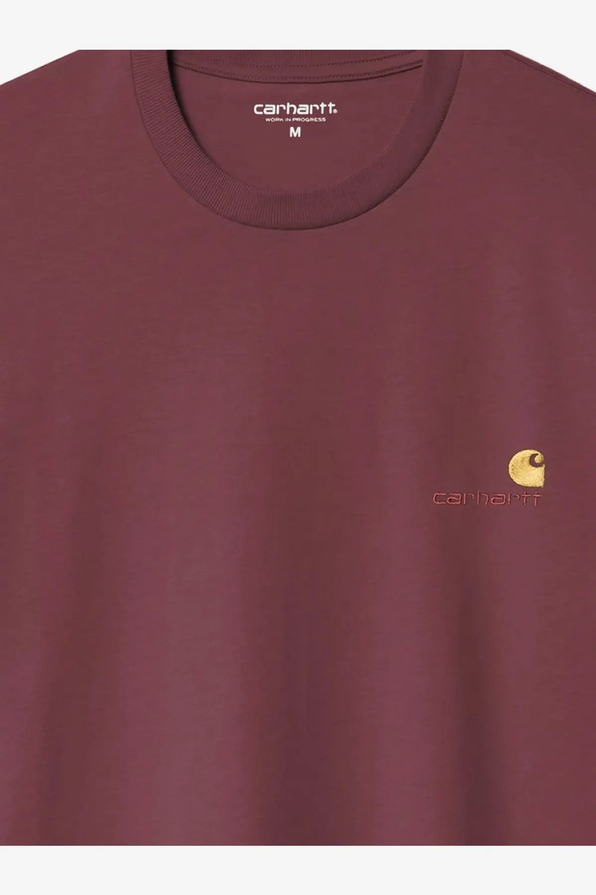 Carhartt Wip Men's American Script Organic Cotton Shirt Red, view 3