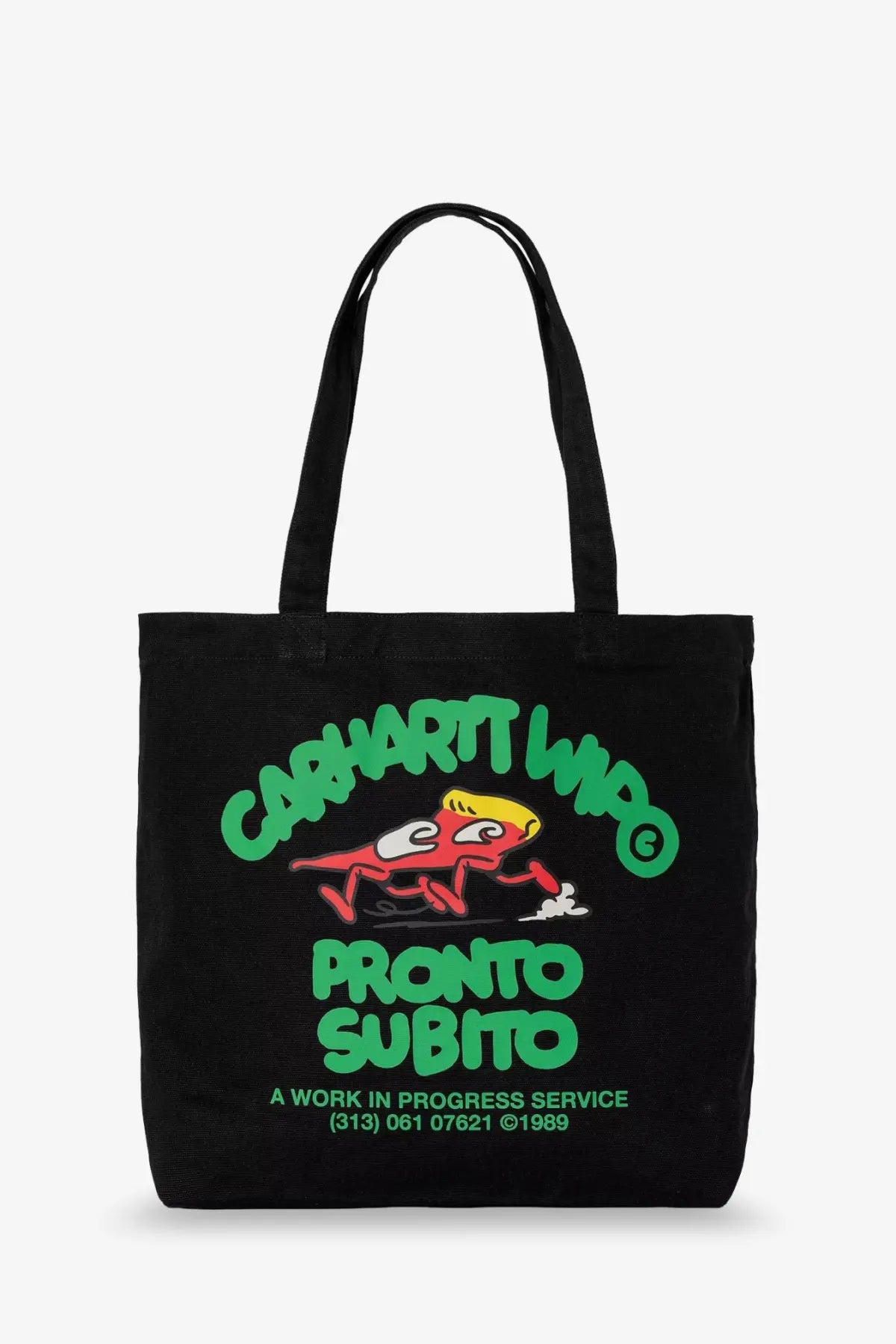 Carhartt Wip Men's Canvas Graphic Tote Bag Black