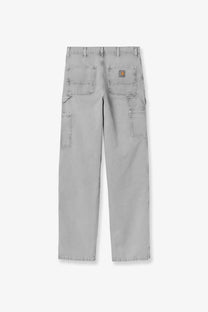 Gray carhartt work pants with multiple pockets and rugged design in black denim for durable mens wear