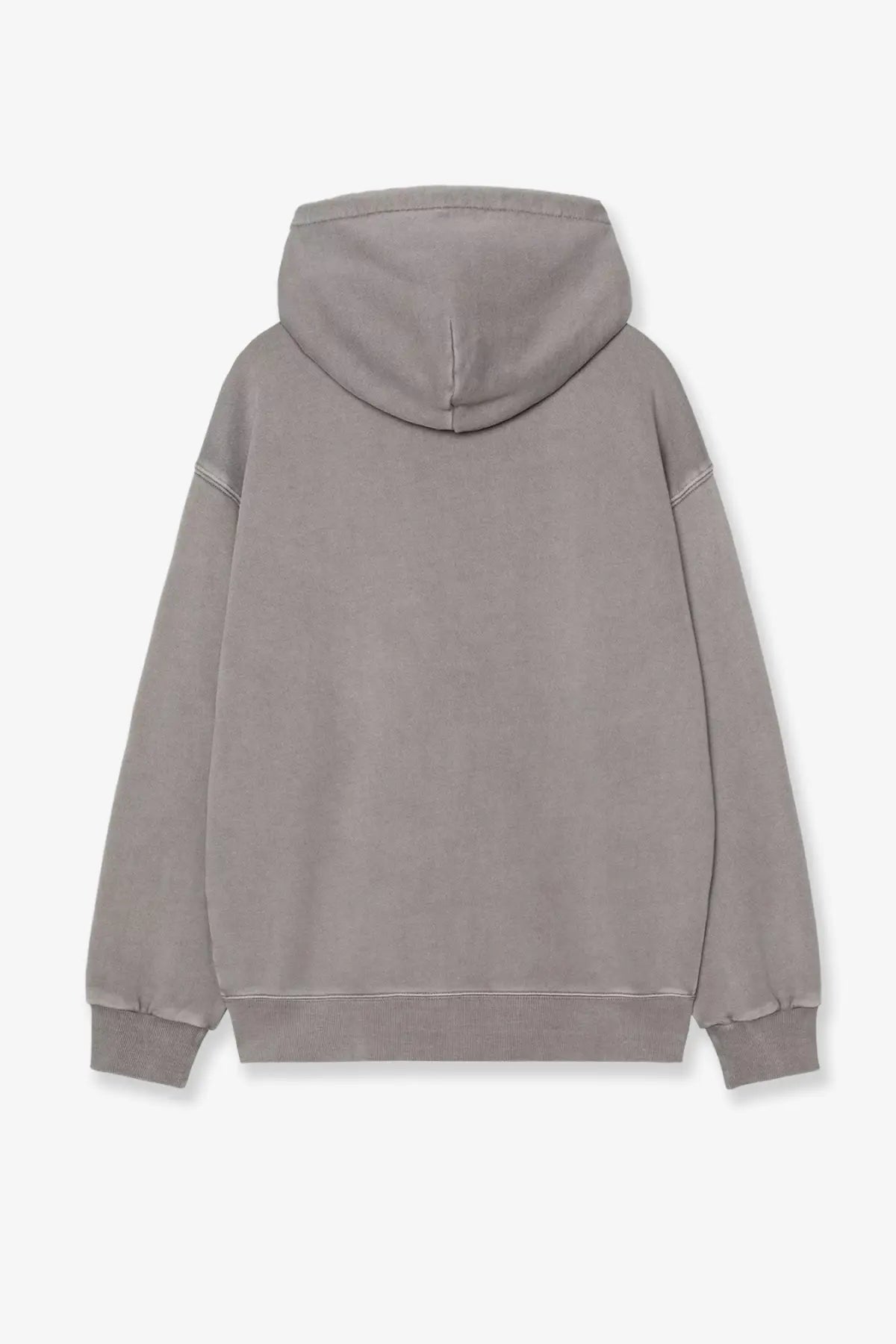 Carhartt wip men’s nelson cotton sweatshirt yosemite soft muted gray hooded relaxed fit ribbed cuffs
