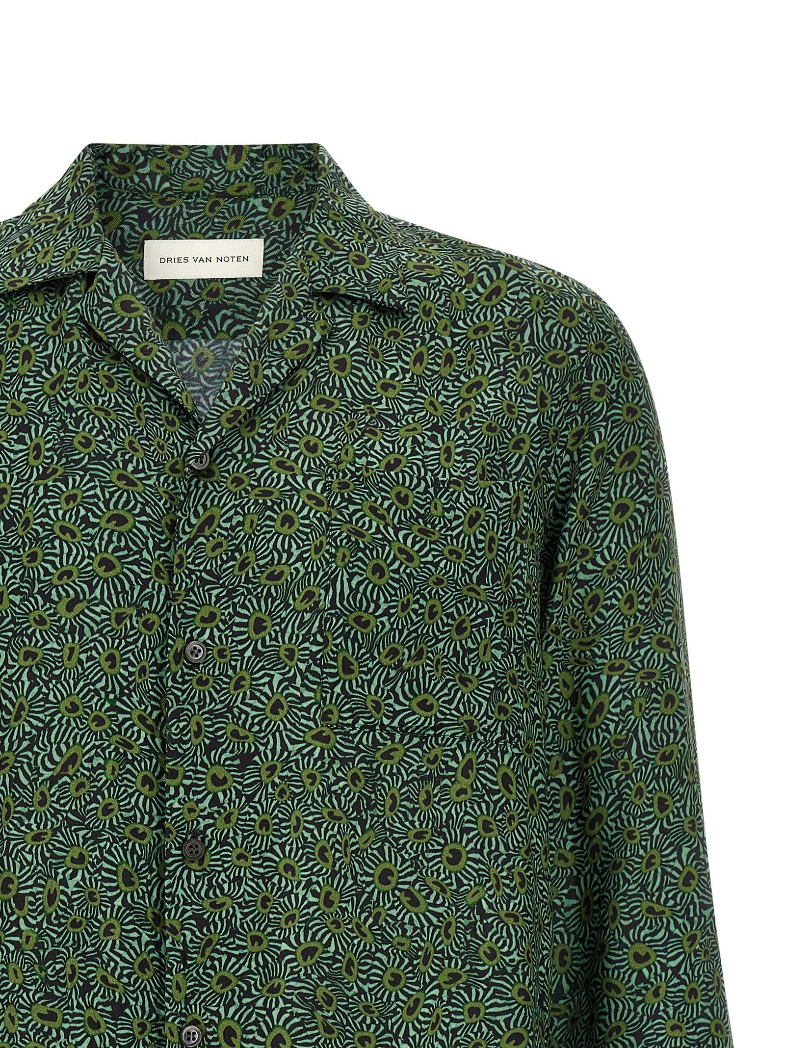 Dries Van Noten Carlty Shirt Green