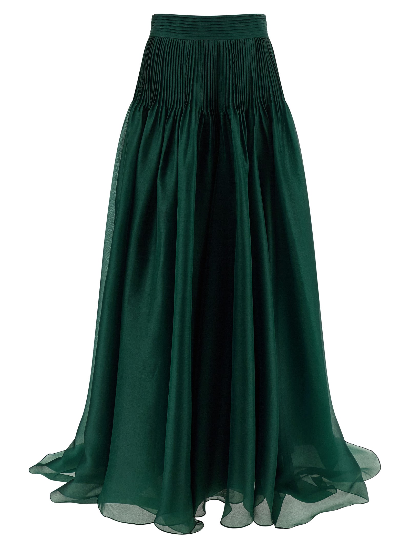 CAROLINA HERRERA - CAROLINA HERRERA - ’Pintucked Organza’ skirt - Women’s Bottoms