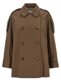 Max Mara The Cube Caroline Trench Coat Brown