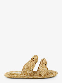 Zimmermann Women's Carousel Raffia Sandals White