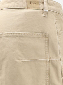 Dior Men's Carpenter Cotton Trousers Beige