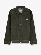 Walk In Paris Men's Carpenters Green Denim Jacket Green