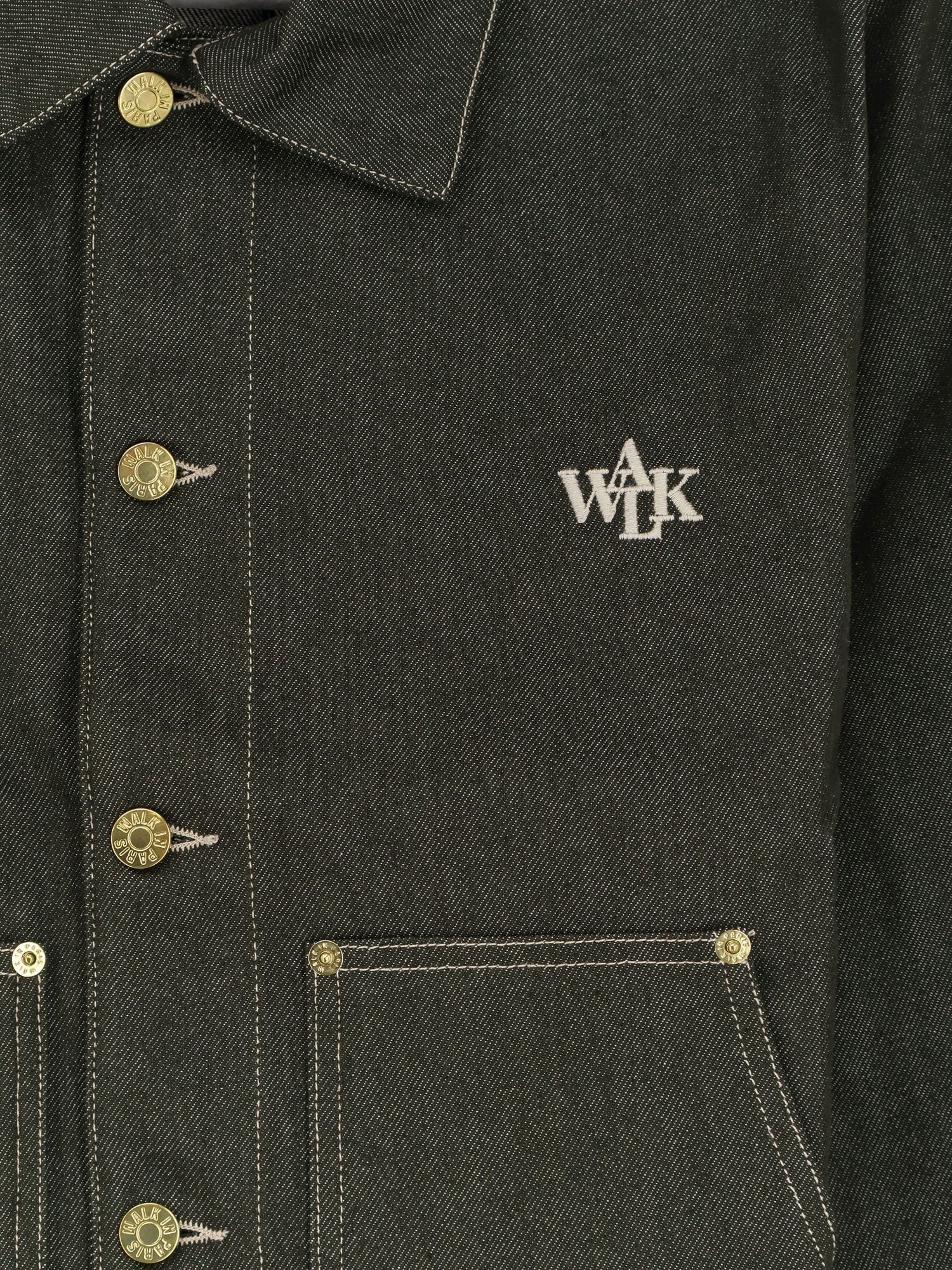 Walk In Paris Men's Carpenters Green Denim Jacket Green