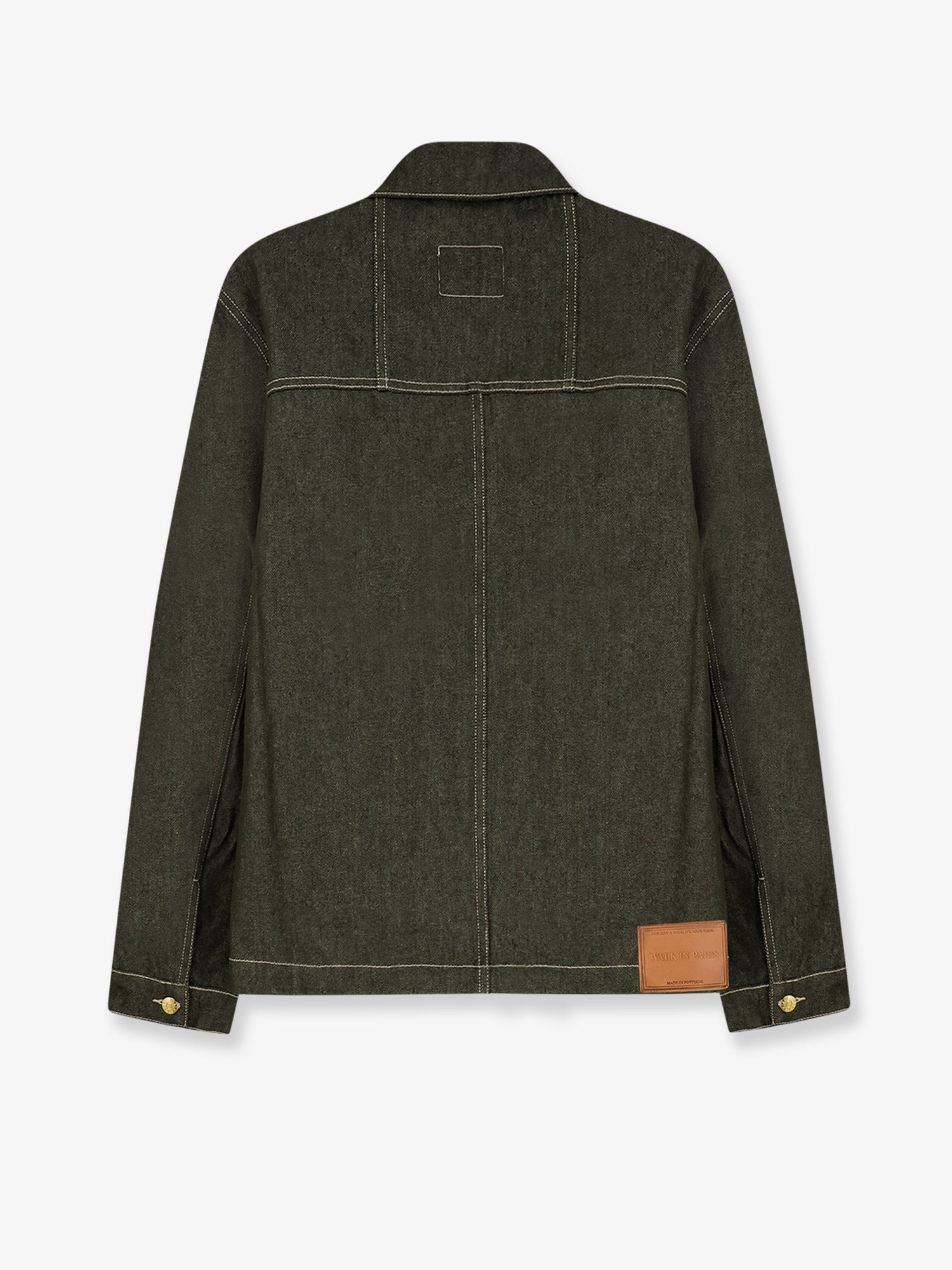 Walk In Paris Men's Carpenters Green Denim Jacket Green