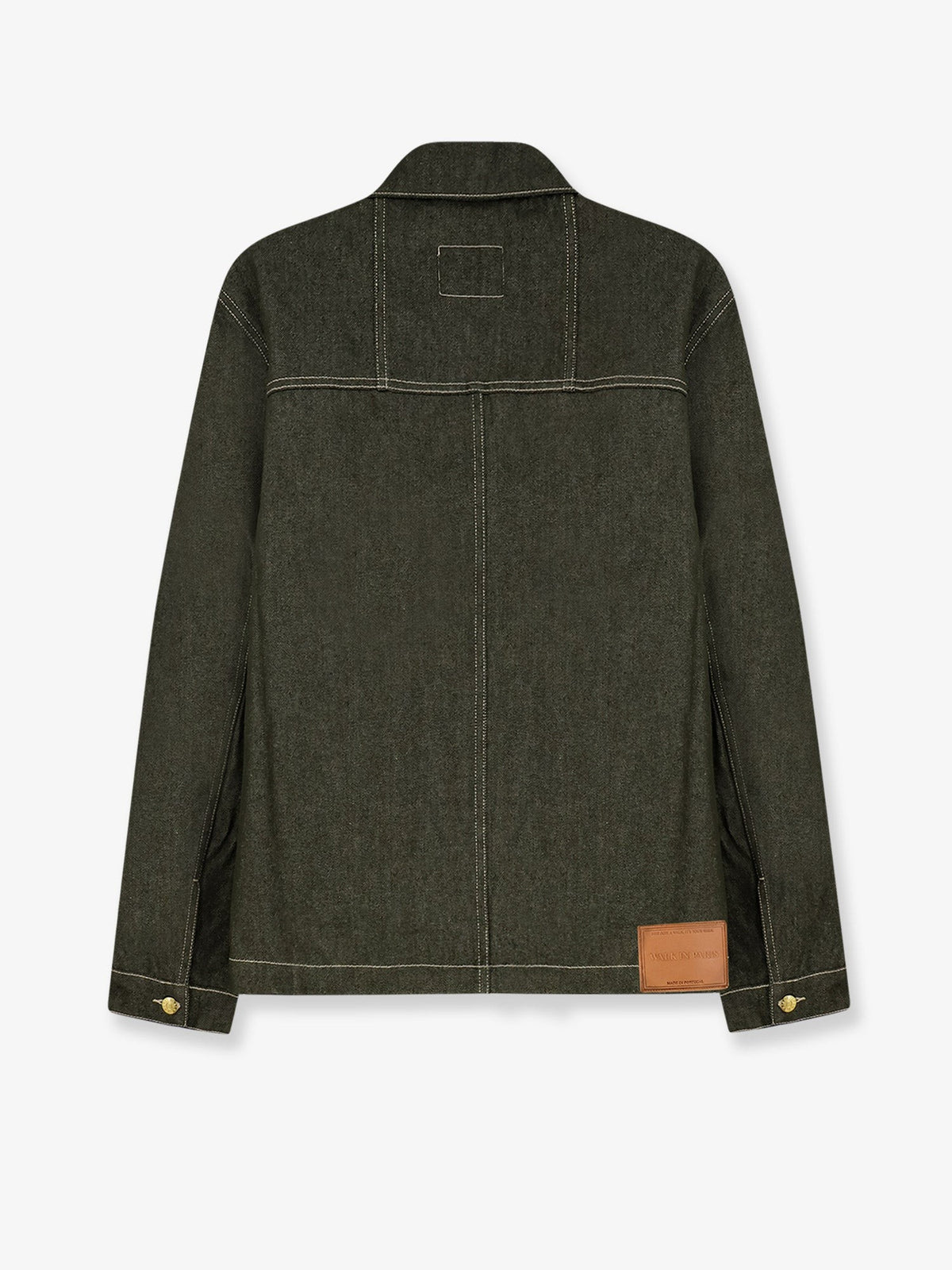 Walk In Paris Men's Carpenters Green Denim Jacket Green