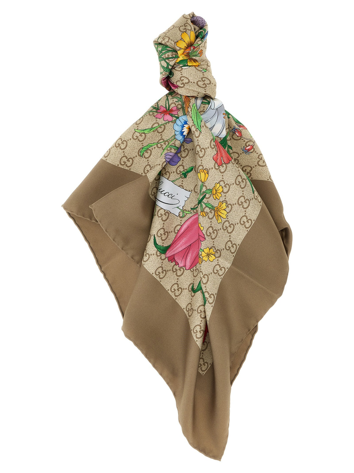 Gucci Carré GG and Gucci Flora Beige