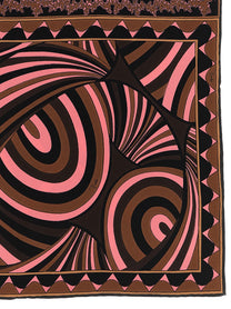 Emilio Pucci Carré Mix of Prints Gold