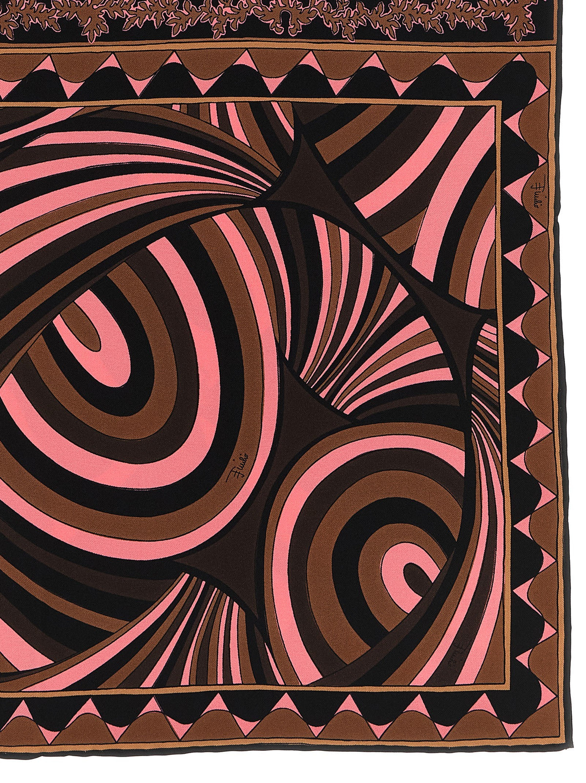 Emilio Pucci Carré Mix of Prints Gold