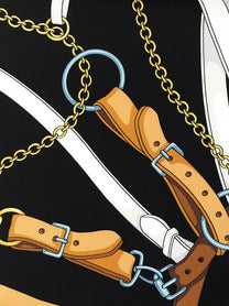 Gucci Carré Silk Twill Brown, view 2
