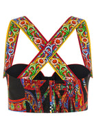 Dolce &amp; Gabbana Carretto Bustier Top Gold, view 2