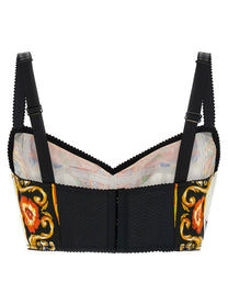Dolce &amp; Gabbana Carretto Crop Top Gold