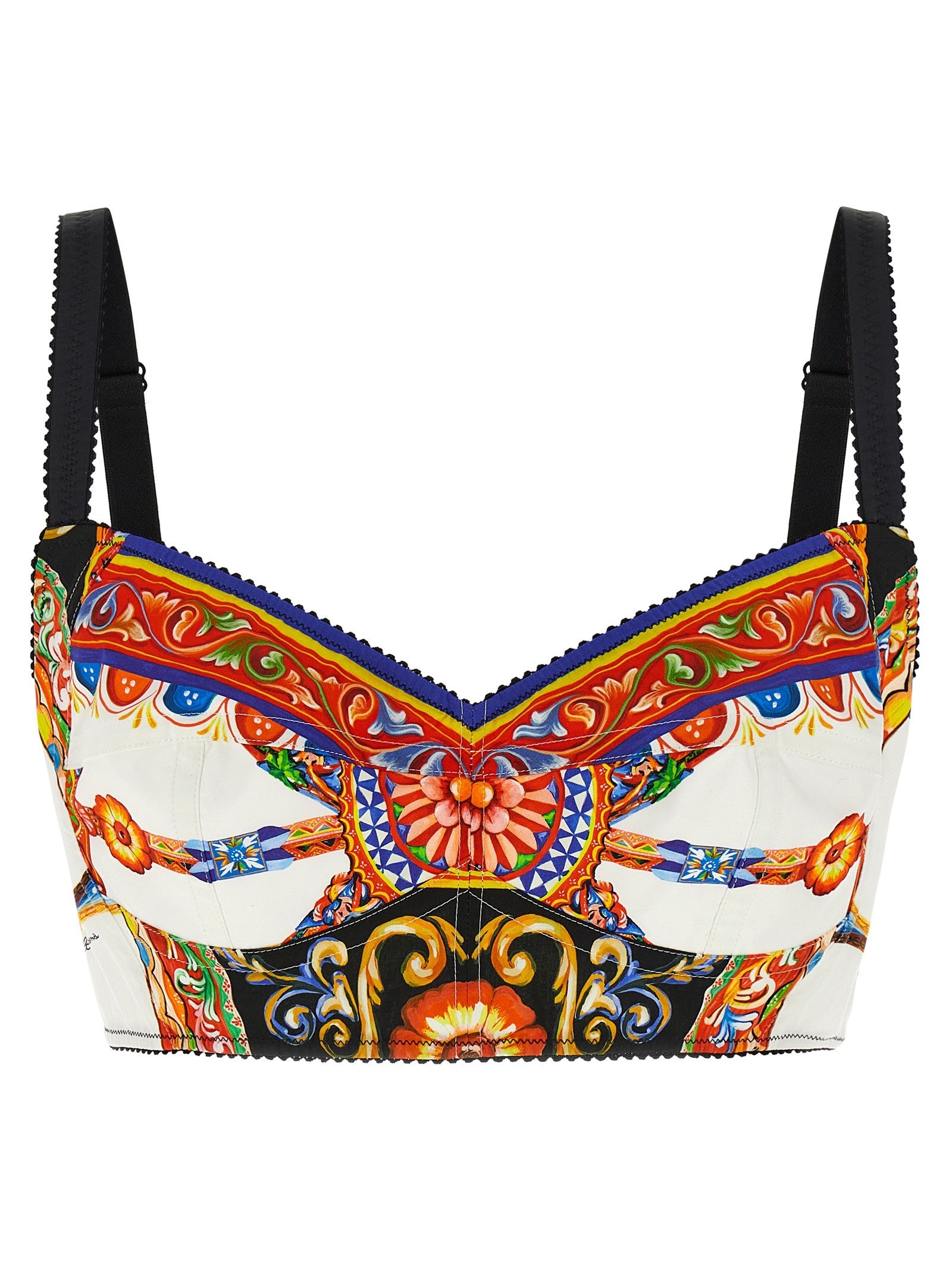 Dolce &amp; Gabbana Carretto Crop Top Gold
