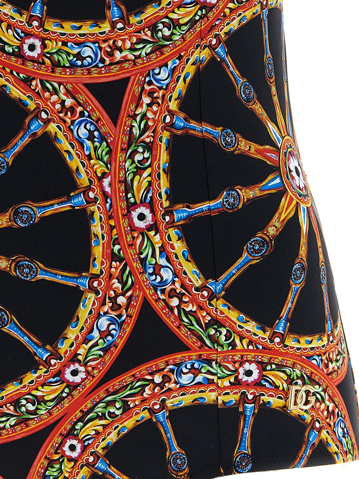 Dolce &amp; Gabbana Carretto One Piece Swimsuit Gold