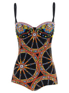 Dolce &amp; Gabbana Carretto One Piece Swimsuit Gold