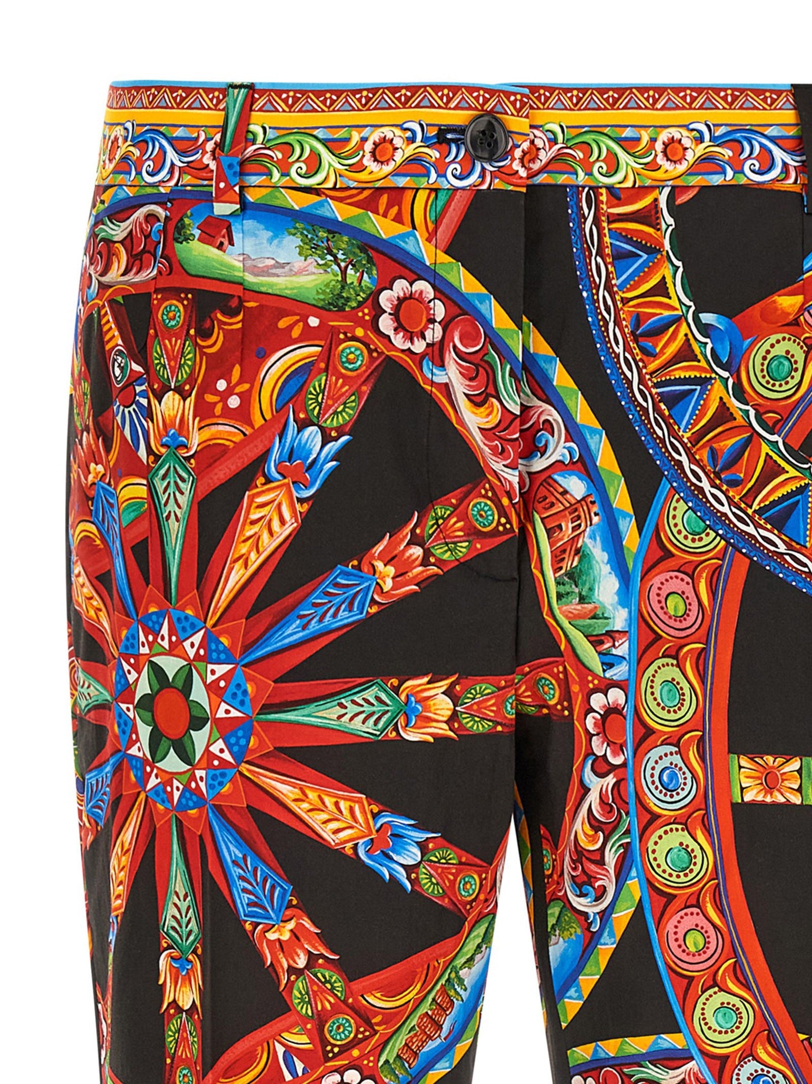 Dolce &amp; Gabbana Carretto Pants Gold