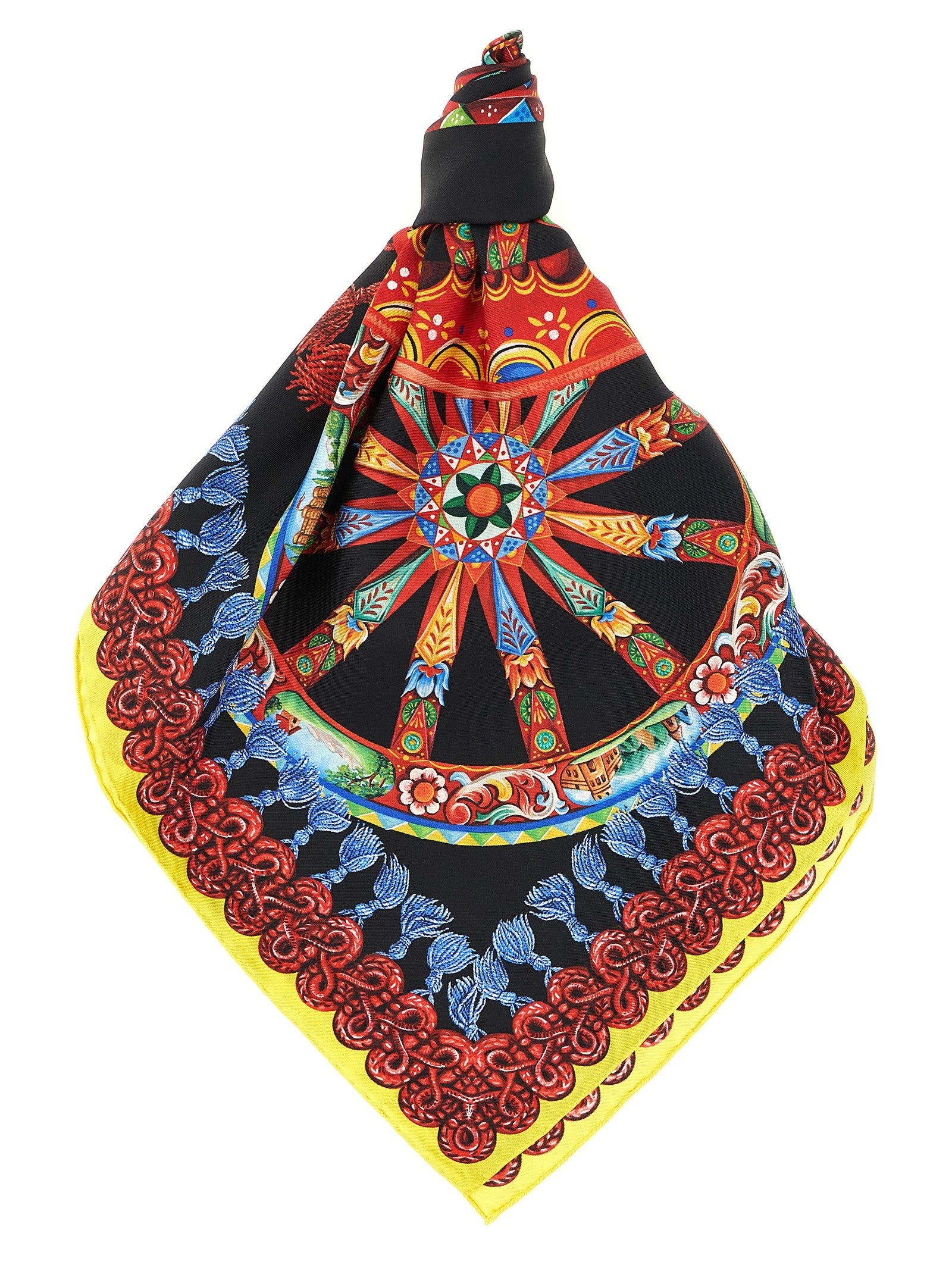 Dolce &amp; Gabbana Carretto Scarf Gold