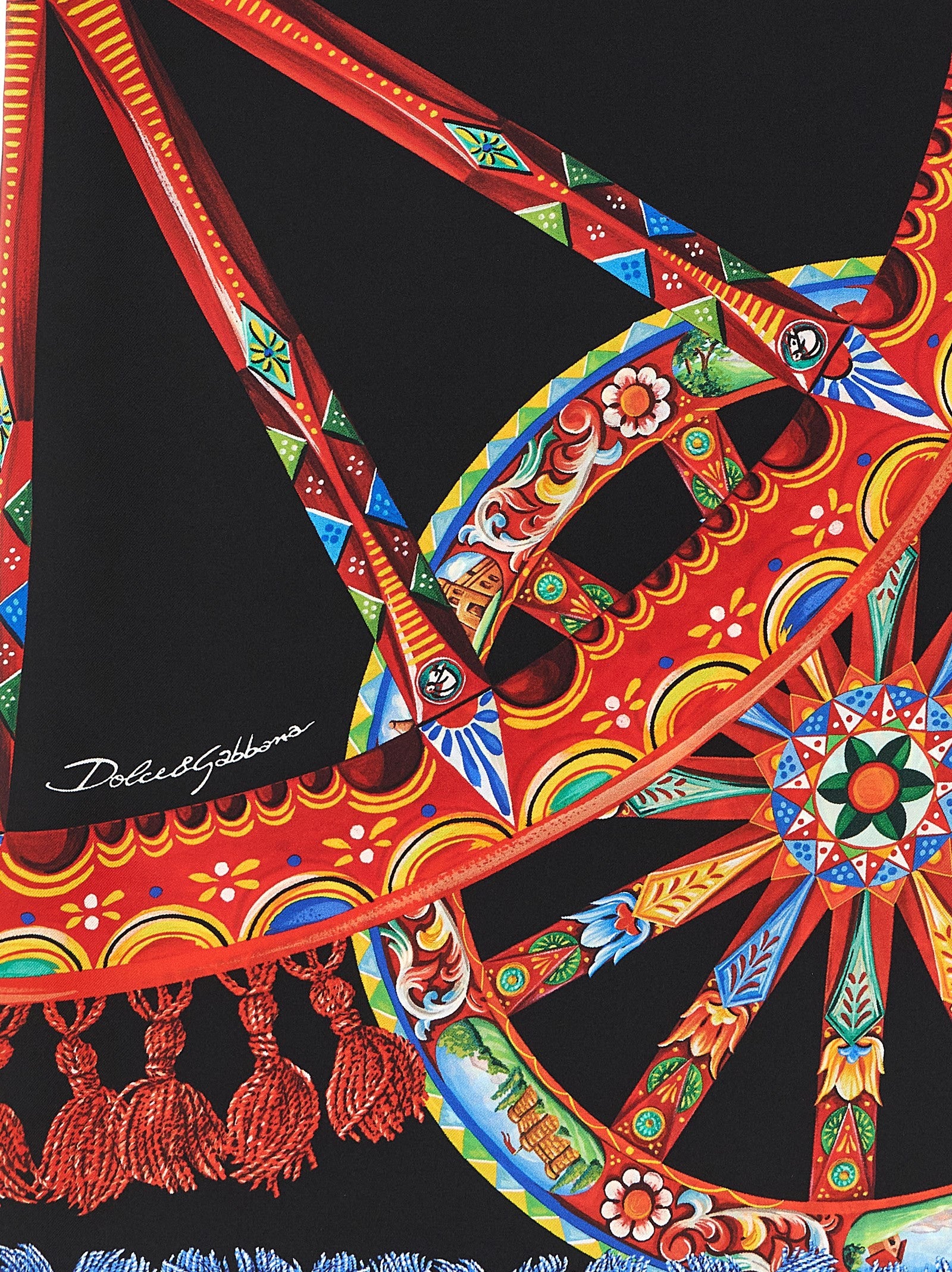 Dolce &amp; Gabbana Carretto Scarf Gold