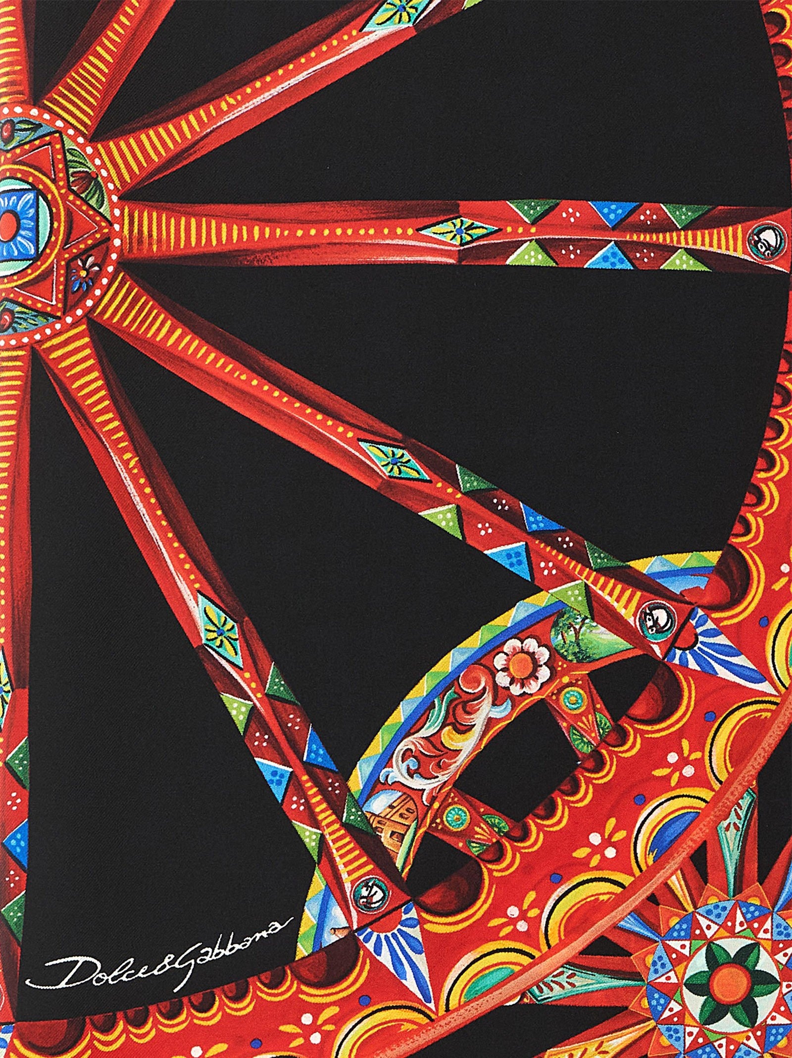 Dolce &amp; Gabbana Carretto Scarf Gold