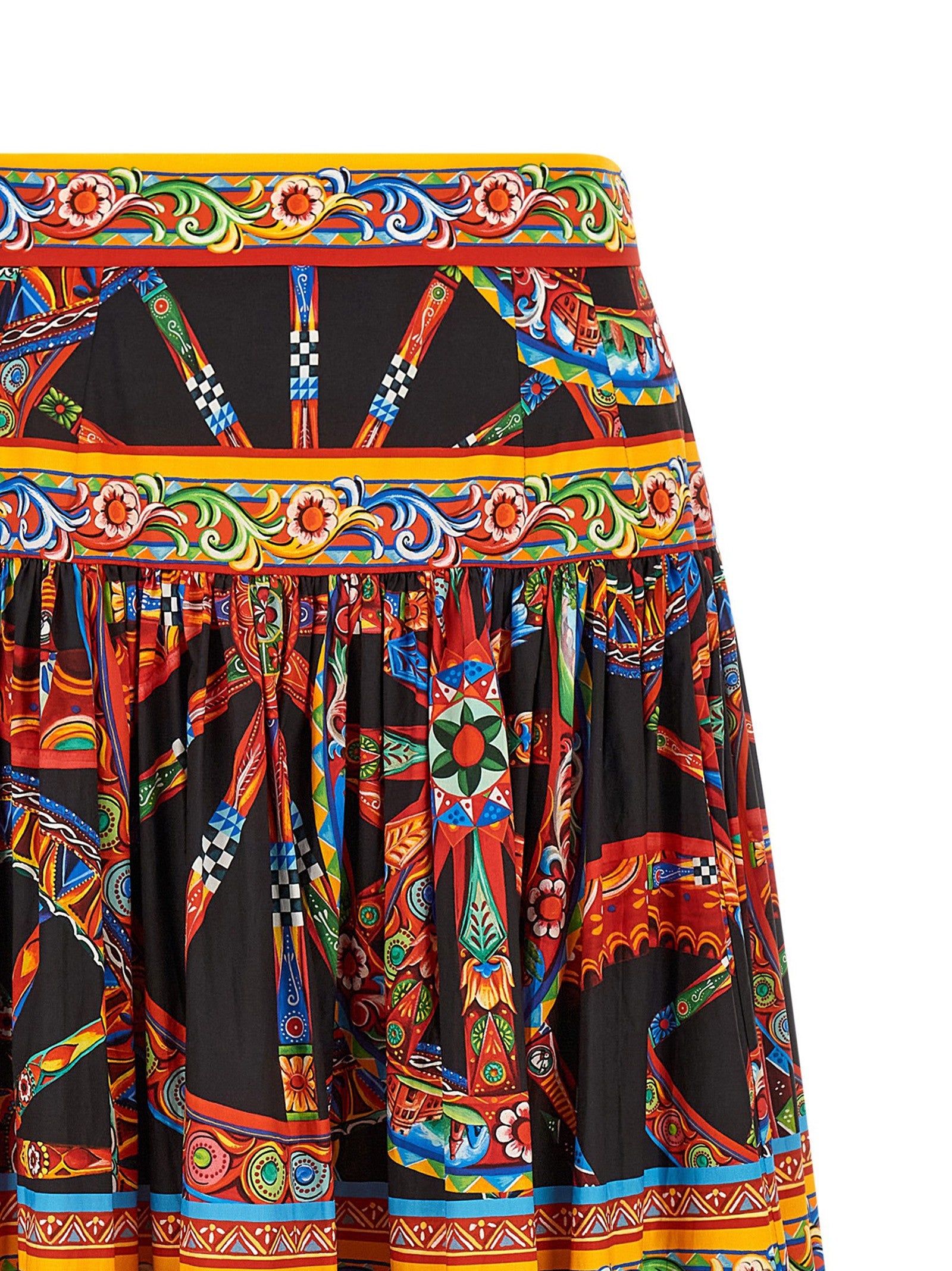Dolce &amp; Gabbana Carretto Skirt Gold